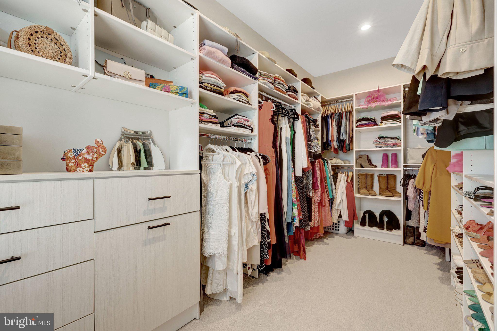 1694 Bandit Loop, Unit 17B Reston, VA 20190 - Photo 24 of 46 a view of walk in closet with clothes and shoes