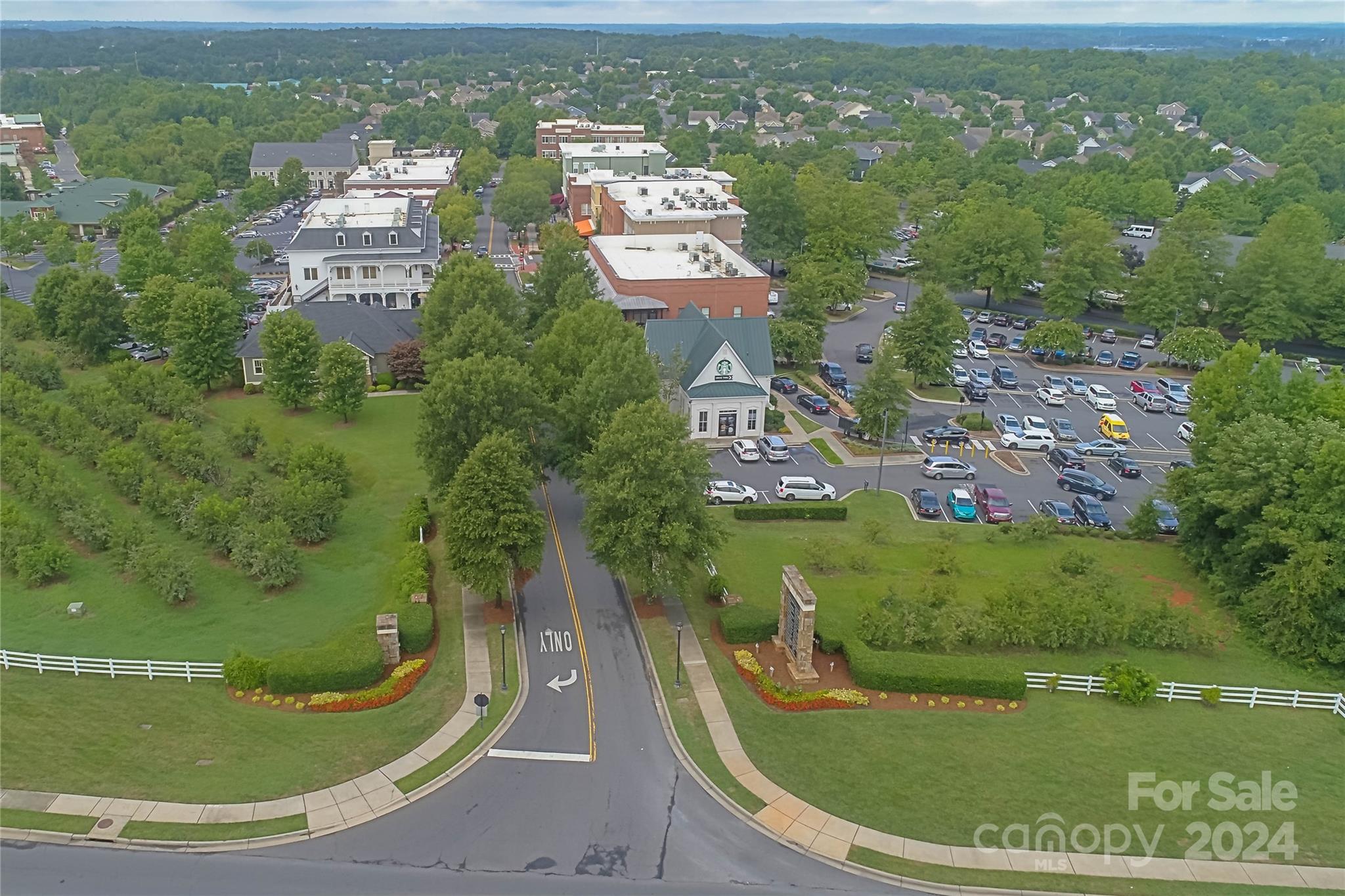 724 Shady Grove Crossing Fort Mill, SC 29708 - Photo 41 of 48 an aerial view of residential houses with outdoor space and trees