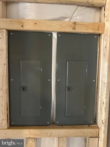 a view of wooden door