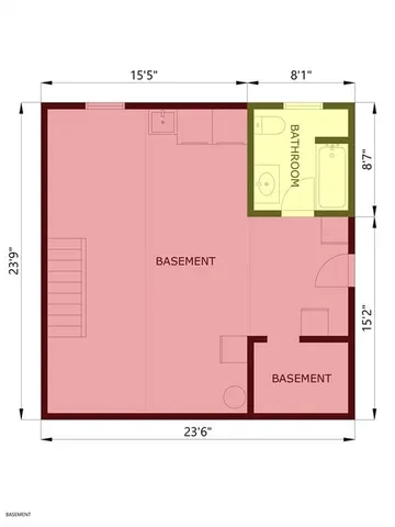 a picture of a bench in front of a door