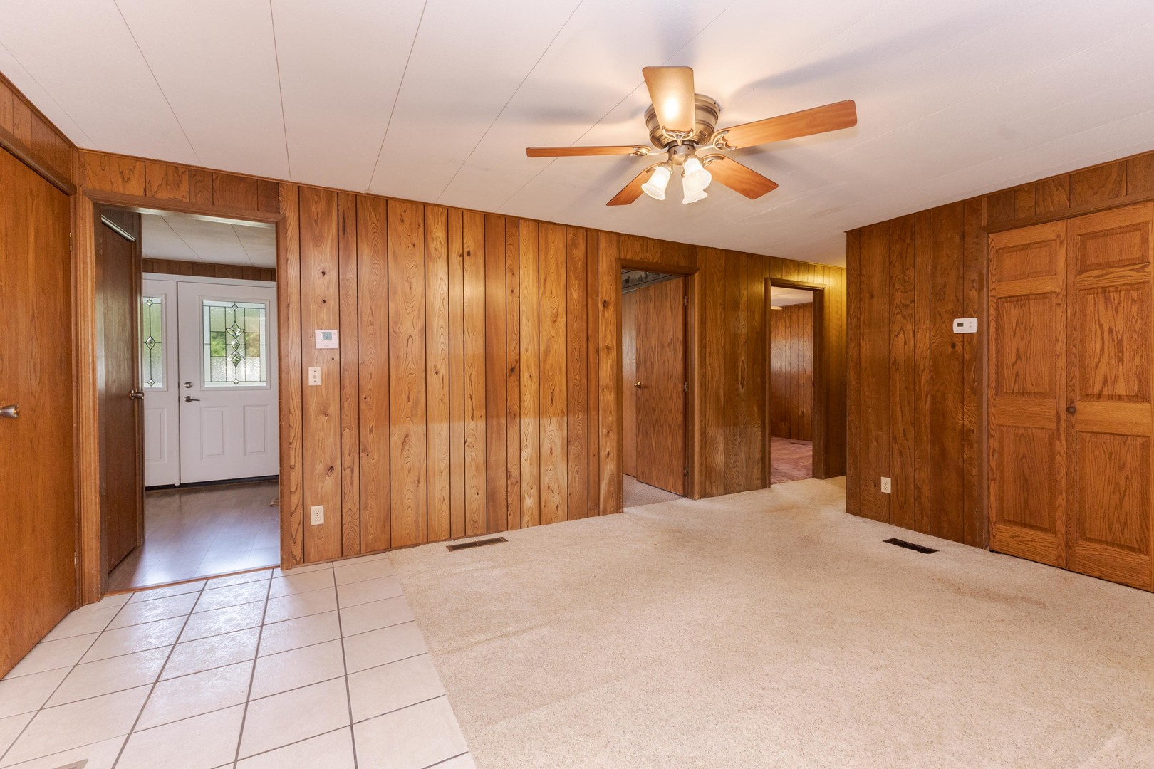 502 South Union Street Dwight, IL 60420 - Photo 24 of 47 a view of an empty room with a ceiling fan