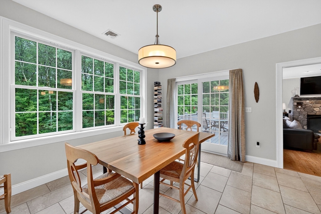 176 Silver Street Granville, MA 01034 - Photo 23 of 40 a view of a dining room with furniture window and outside view