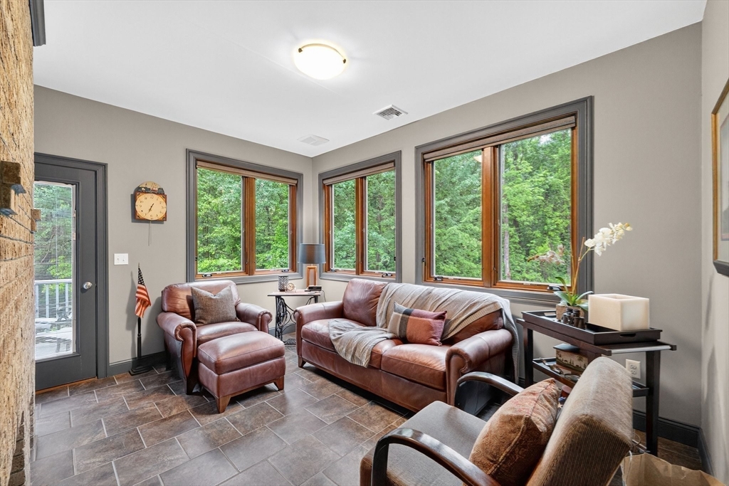 176 Silver Street Granville, MA 01034 - Photo 25 of 40 a living room with furniture and a large window