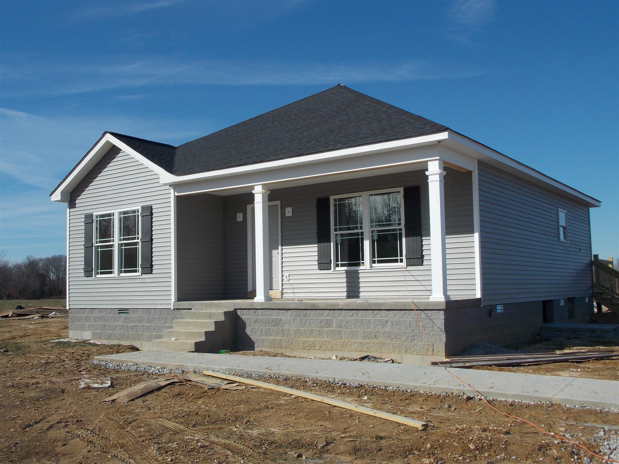 a front view of a house