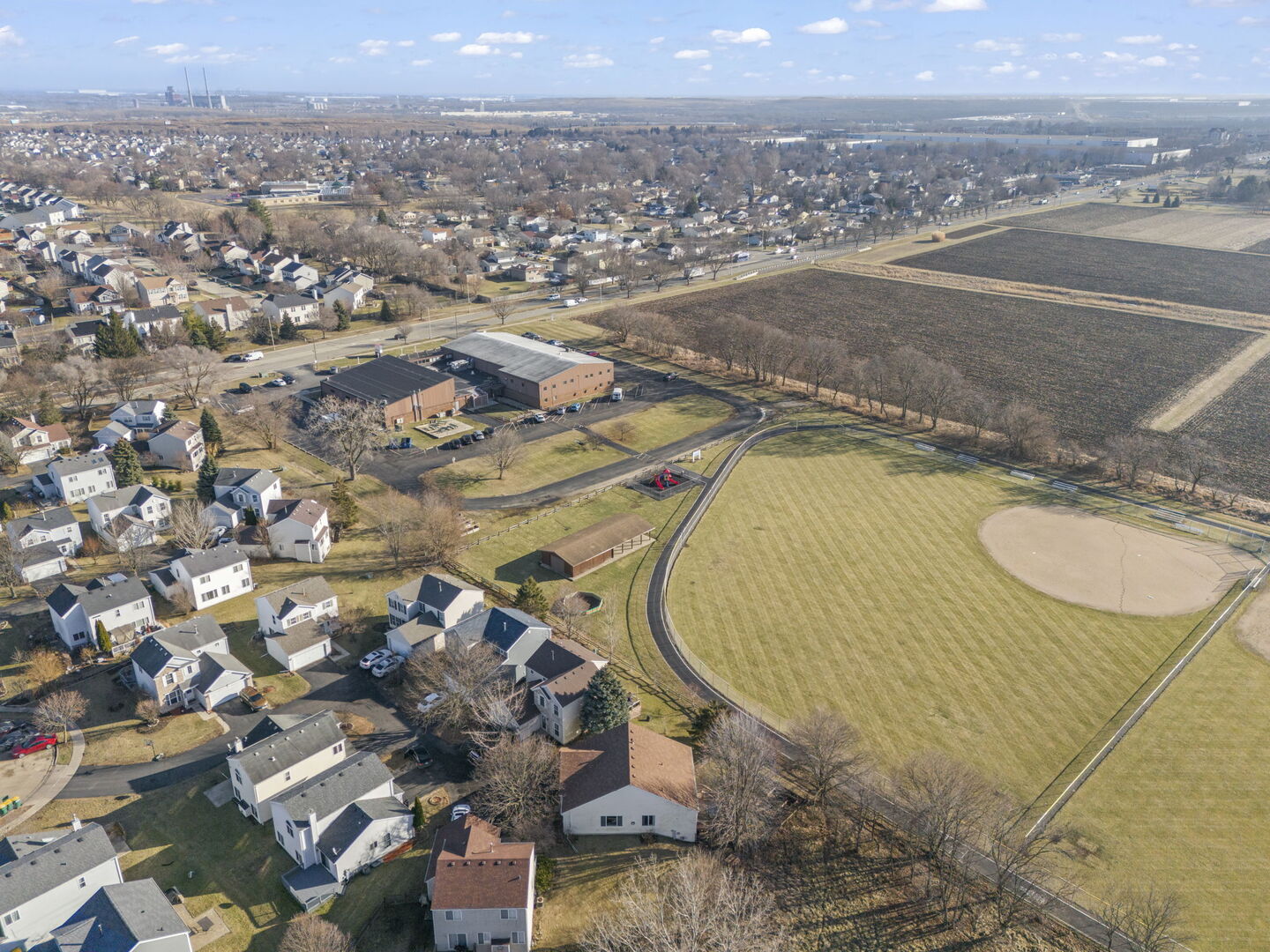 687 Springwood Drive Joliet, IL 60431 - Photo 27 of 32 an aerial view of a house
