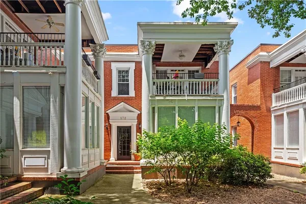 front view of a house with a porch