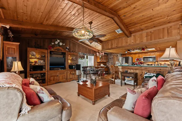 a view of an outdoor space with seating area