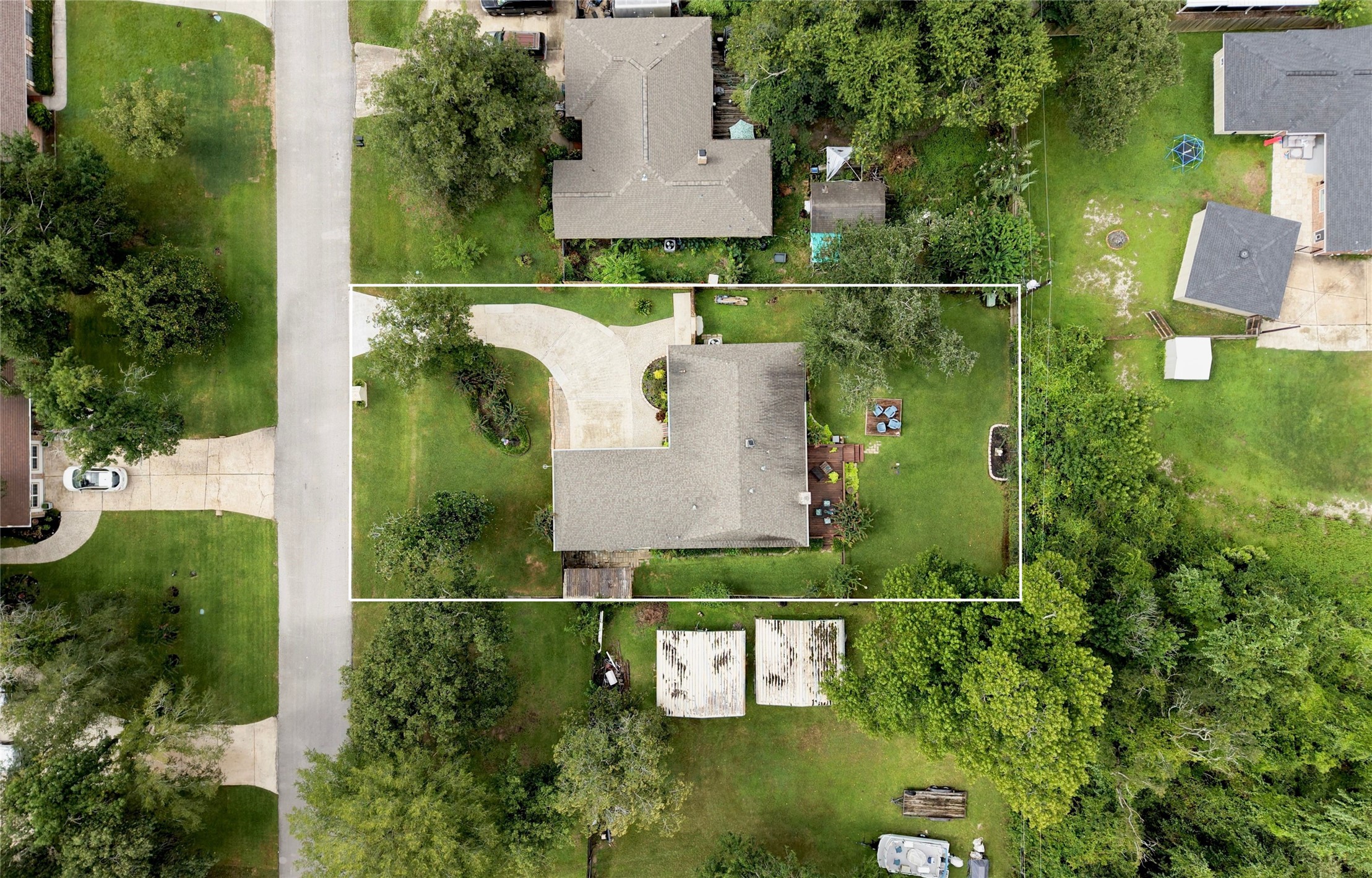 24719 Wilderness Road Spring, TX 77380 - Photo 3 of 42 Aerial view of 24719 Wilderness Rd