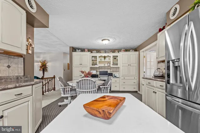 a view of a lake with houses