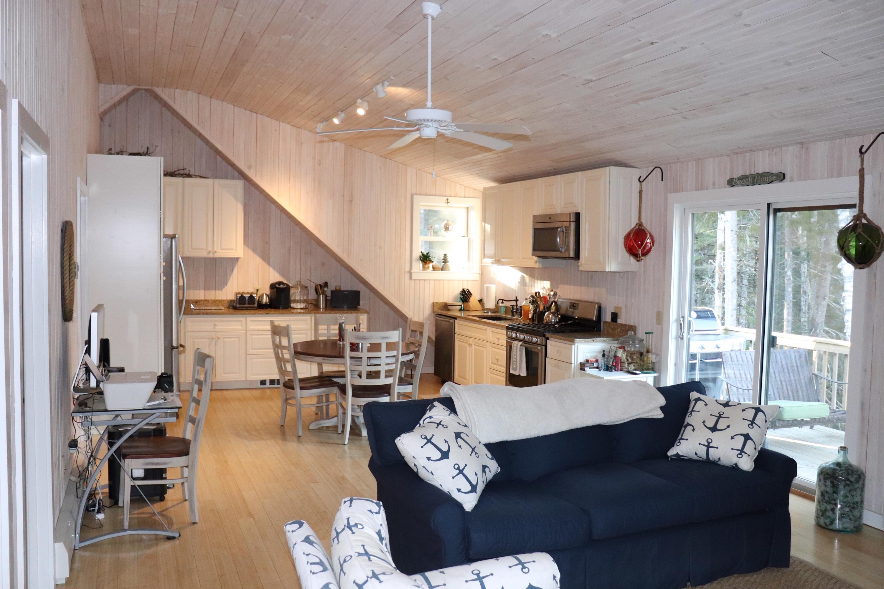 12 Northwest Cove Road Bar Harbor, ME 04609 - Photo 11 of 28 View from living area to kitchen