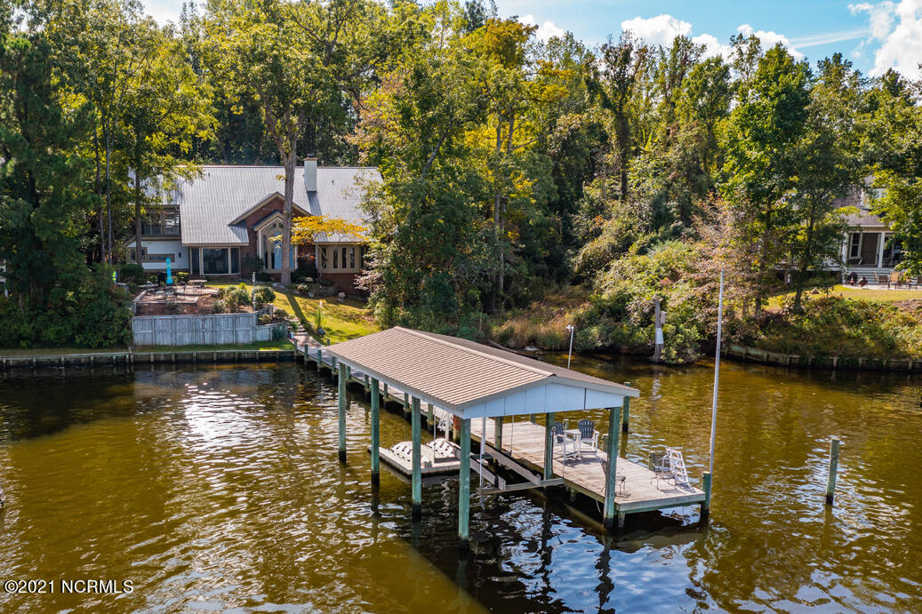 101 North Teachs Point Road Bath, NC 27808 - Photo 38 of 59 Boat house, boat lift and jet ski doc