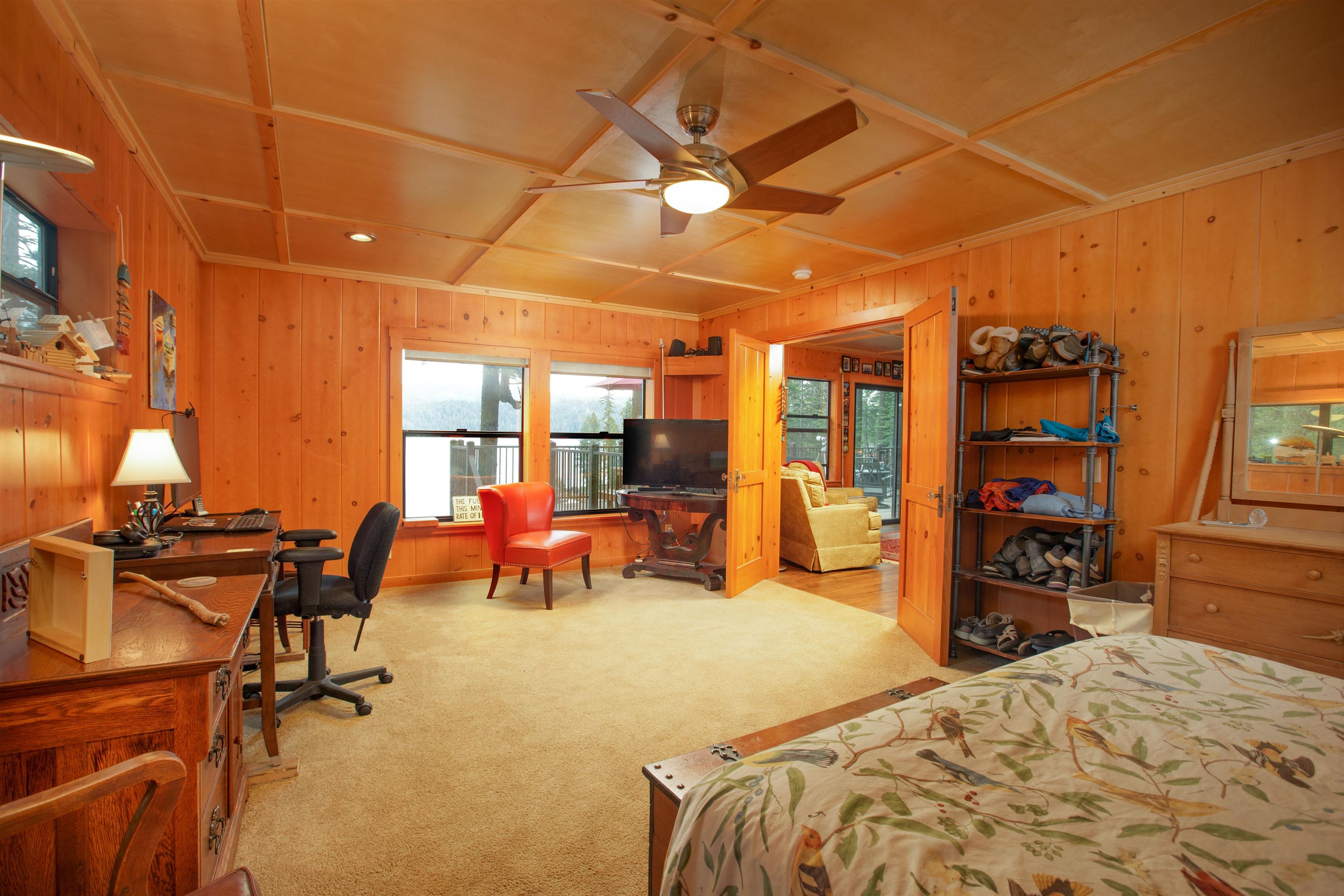 278 Mile High Road Quincy, CA 95971 - Photo 14 of 38 a bedroom with furniture and a flat screen tv