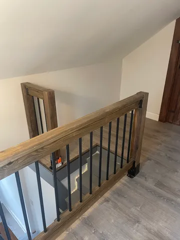 a view of wooden floor