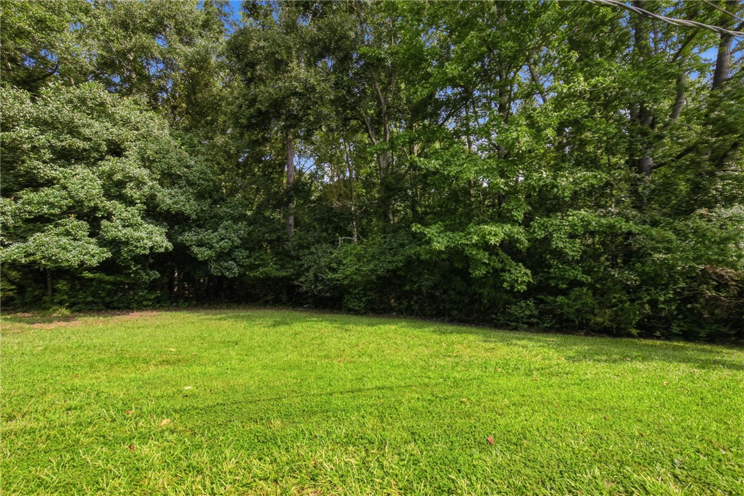 322 Tribble Street Honea Path, SC 29654 - Photo 30 of 35 Mature trees frame a grassy lawn, creating a private backdrop for outdoor activities.