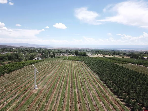 an aerial view of outdoor space