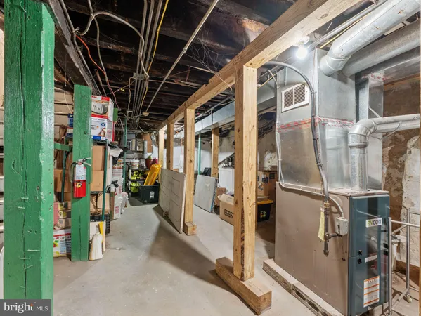 a view of a storage room