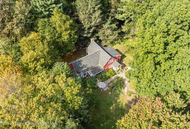 a view of a yard with plants