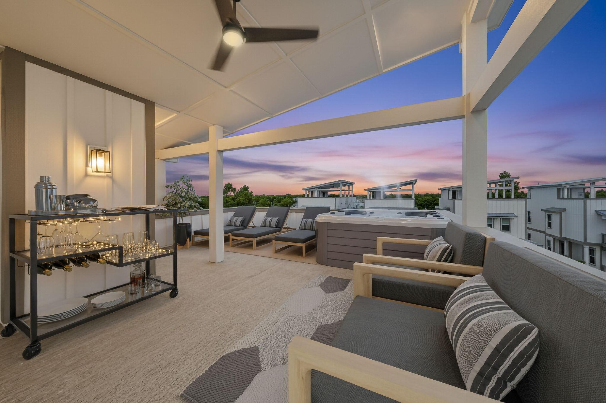 27 West Queen Palm Dr Inlet Beach Inlet Beach, FL 32461 - Photo 69 of 92 Rooftop Terrace Rendering