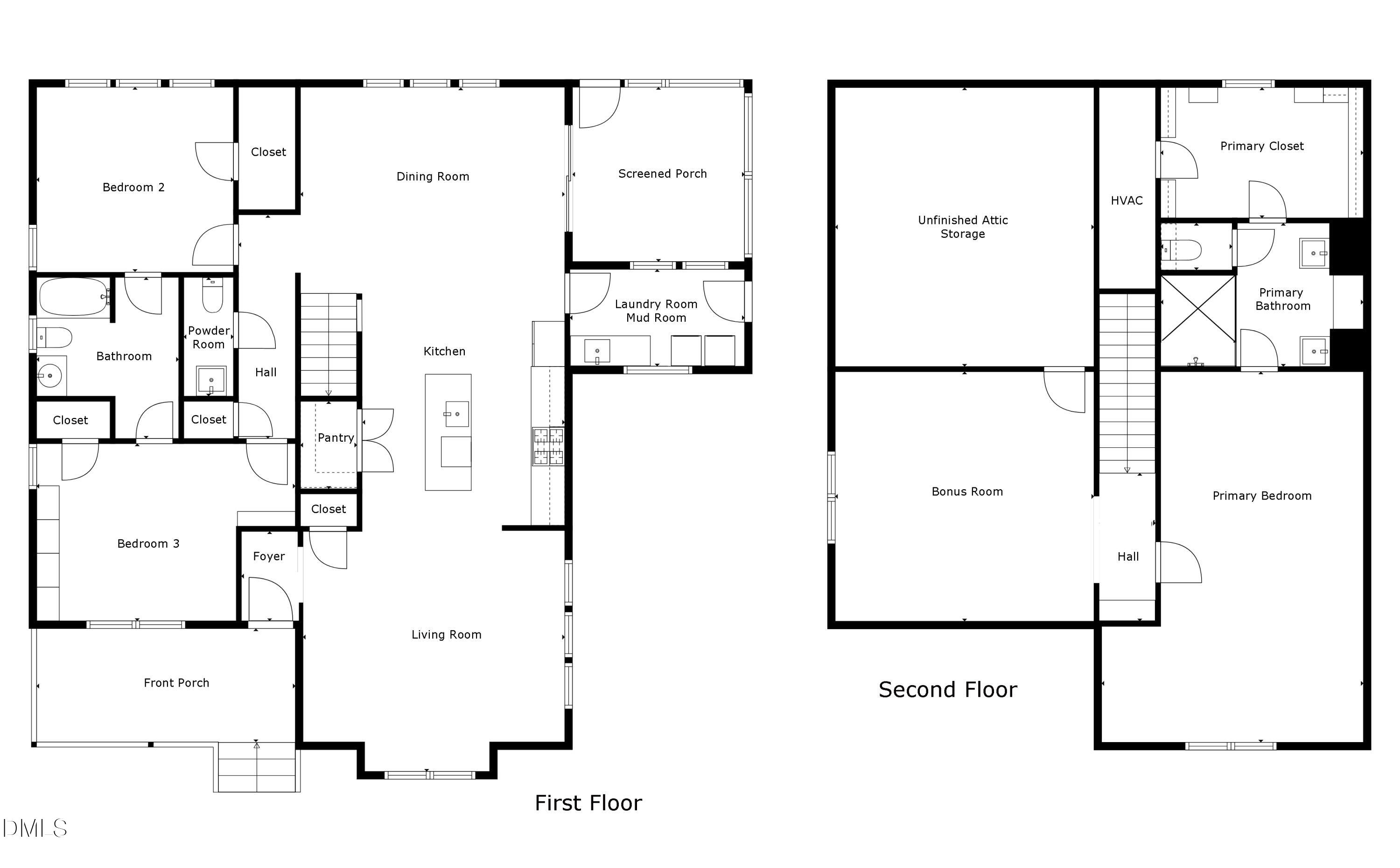 609 Jerome Road Durham, NC 27713 - Photo 40 of 40 Floorplan Sketch