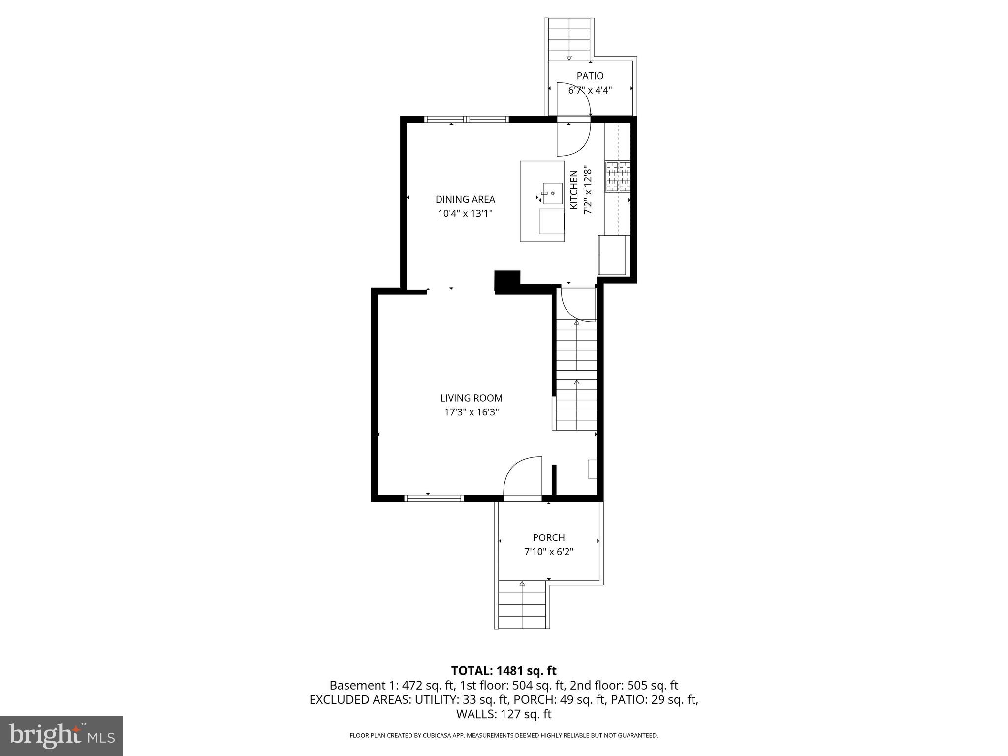 8479 Imperial Drive, Unit 6I Laurel, MD 20708 - Photo 43 of 45 Main Level Floor Plan