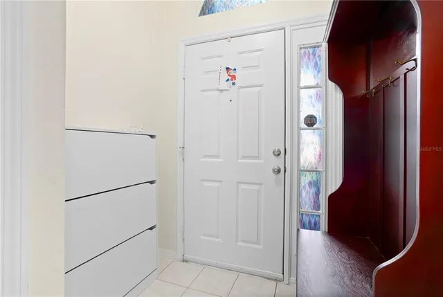 a view of elevator with hallway