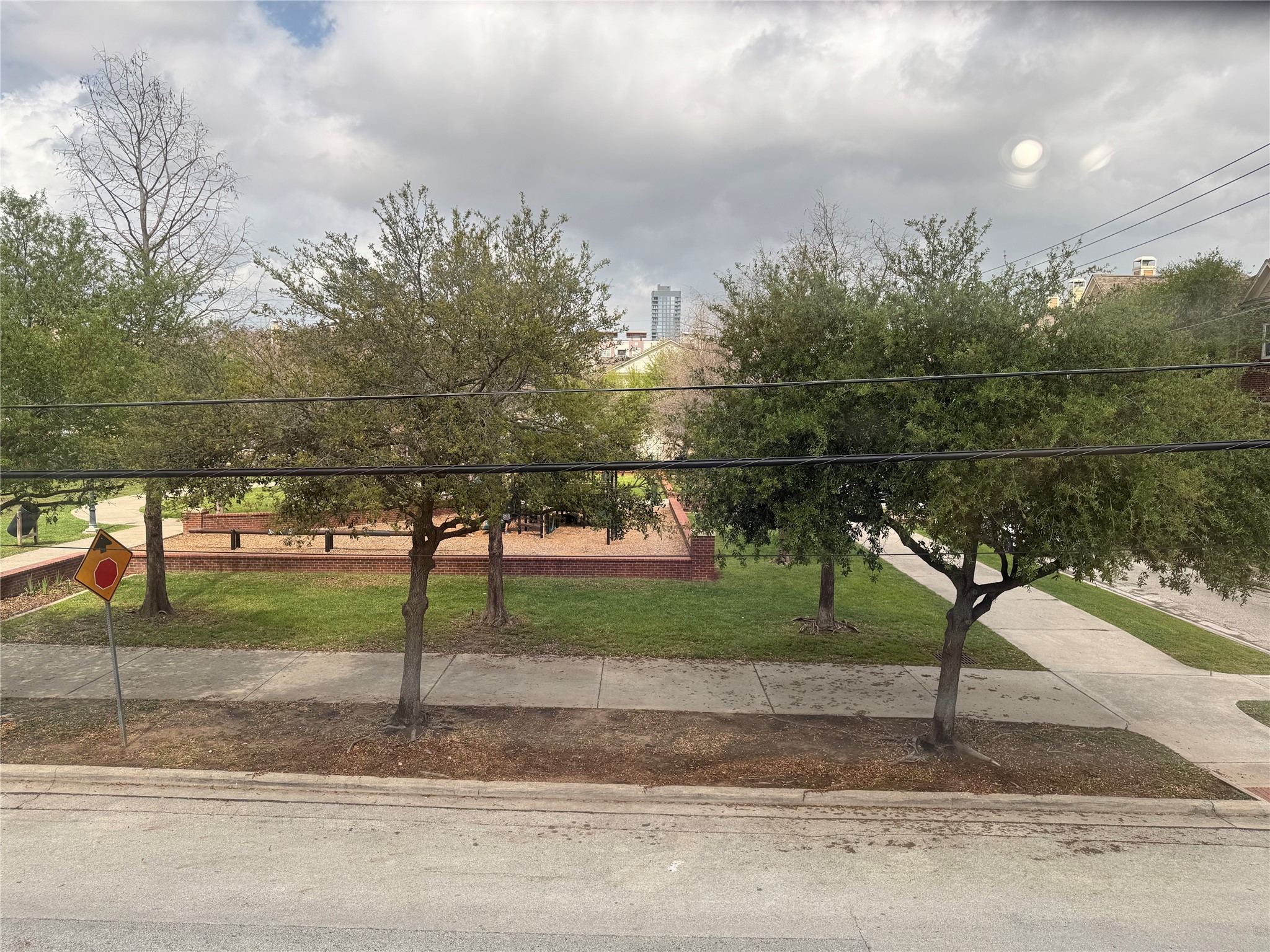 1908 Bailey Street Houston, TX 77006 - Photo 13 of 40 This is the view from the window overlooking the park.