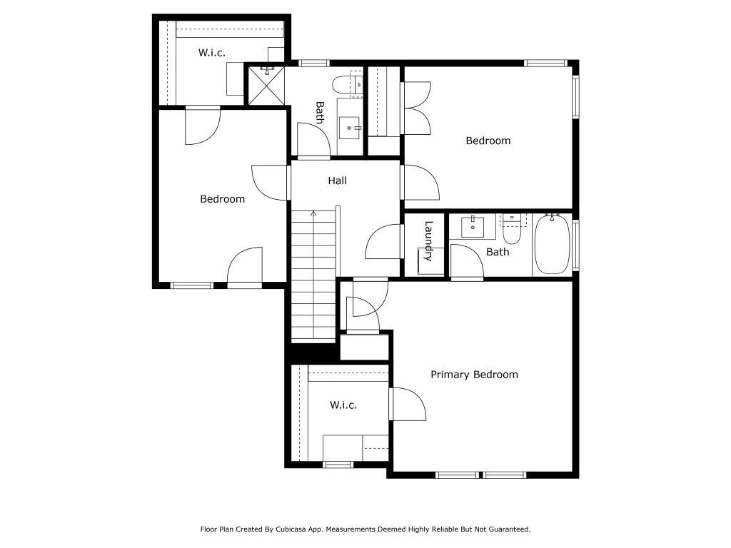 1908 Bailey Street Houston, TX 77006 - Photo 40 of 40 Upstairs floor plan shows the layout and allocation of space. There's a patio off the front bedroom to the left side.