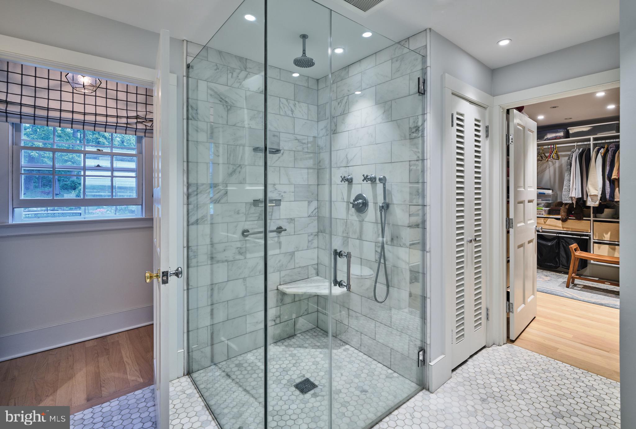 3363 Windy Bush Road New Hope, PA 18938 - Photo 19 of 40 Primary Bathroom with large marble shower