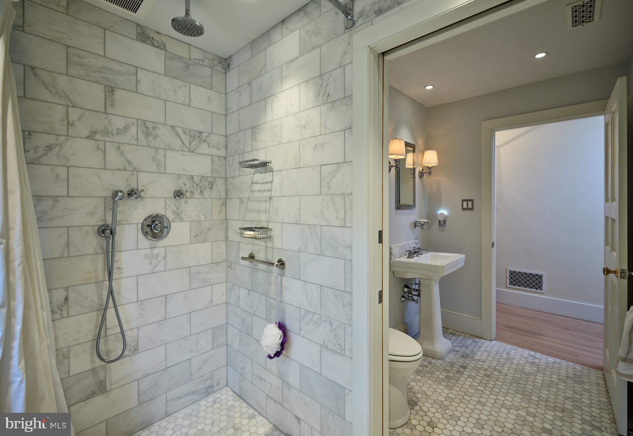 3363 Windy Bush Road New Hope, PA 18938 - Photo 30 of 40 Second shared hall bathroom with backyard access