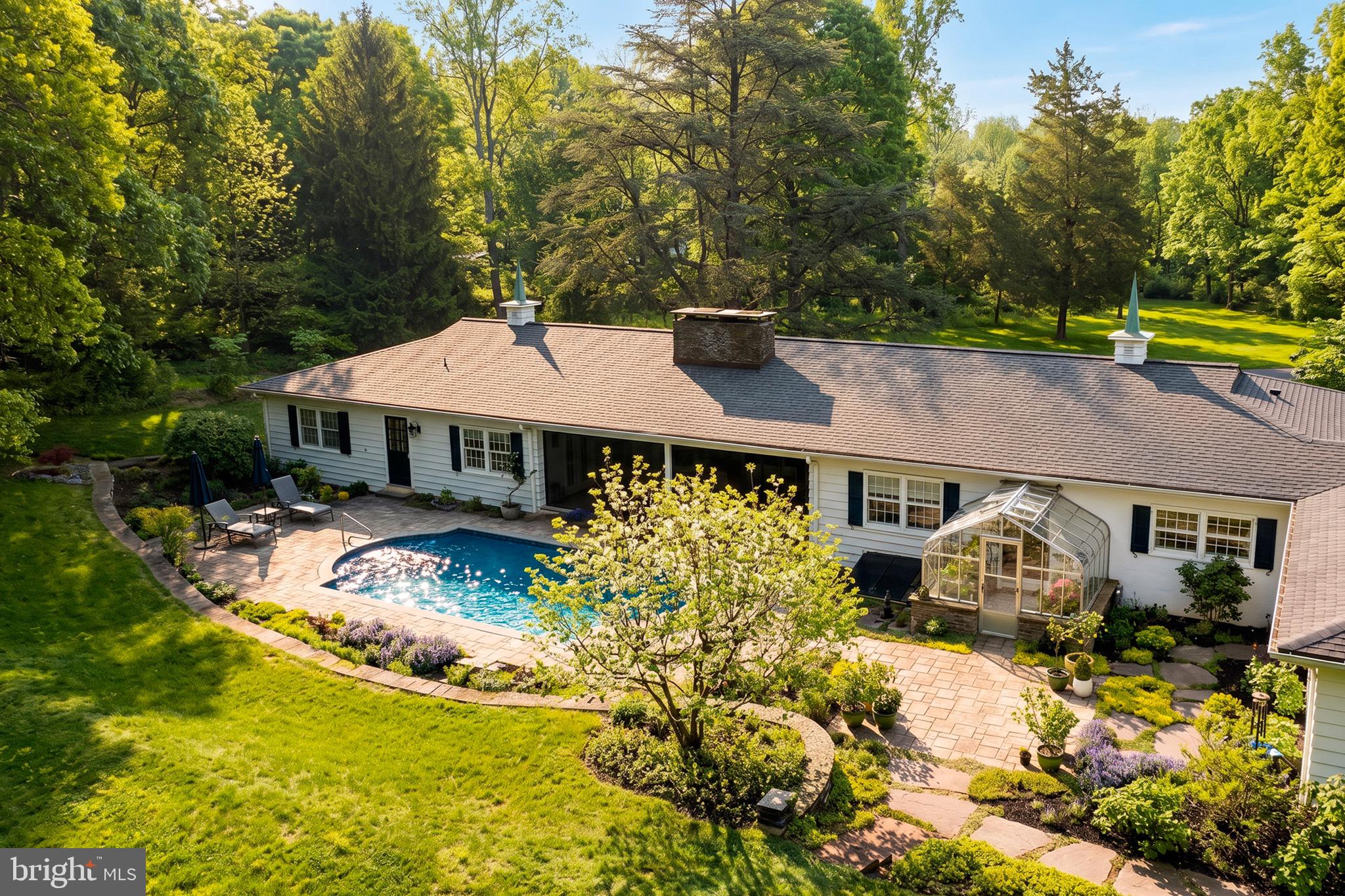 3363 Windy Bush Road New Hope, PA 18938 - Photo 3 of 40 Backyard with pool
