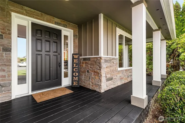 a view of front door of house