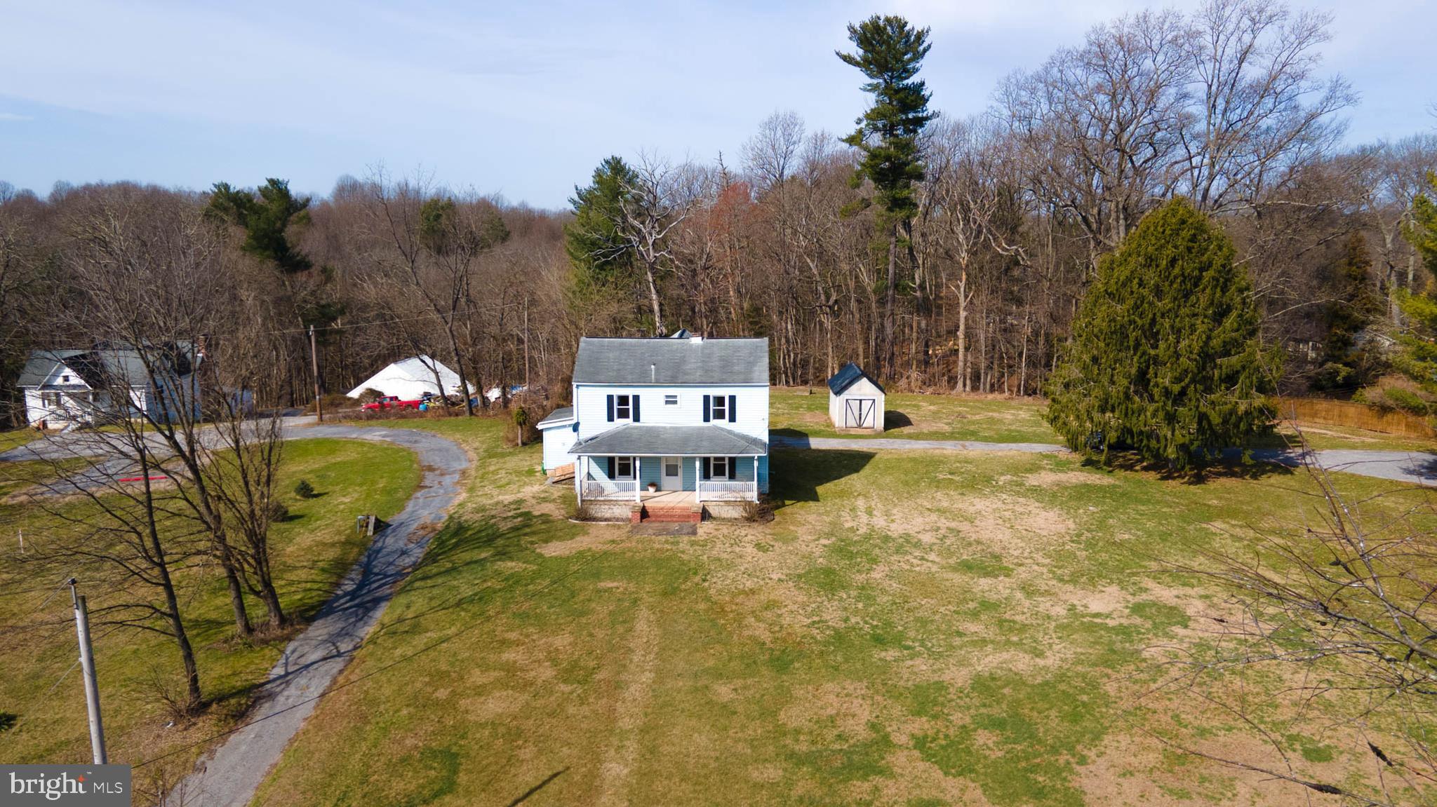 7612 Gaither Road Sykesville, MD 21784 - Photo 38 of 46 Ariel Shot driveway on the left is for neighbor