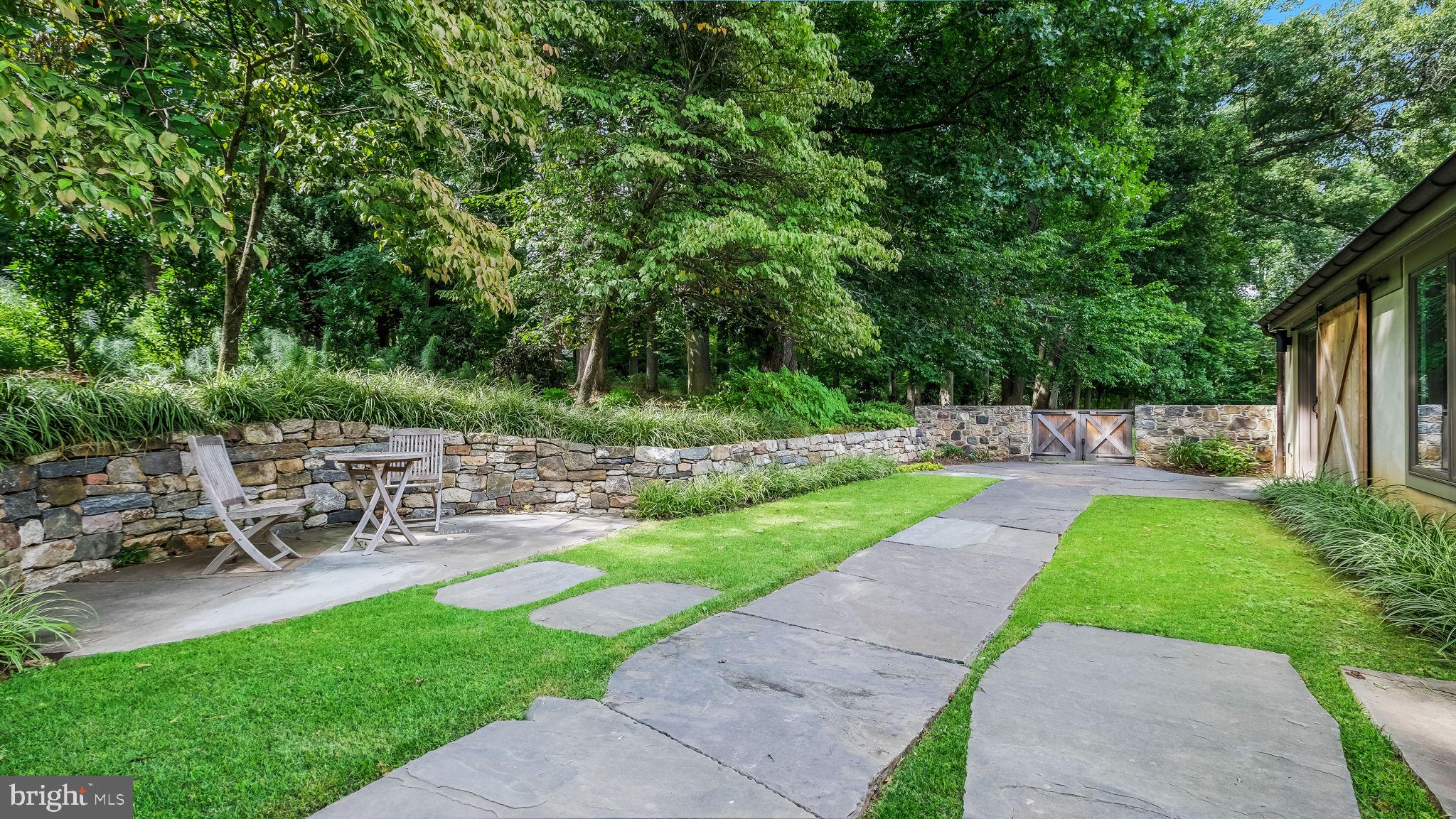 2970 Ash Mill Road Doylestown, PA 18902 - Photo 110 of 144 Stone Wall with sweet spot for coffee!