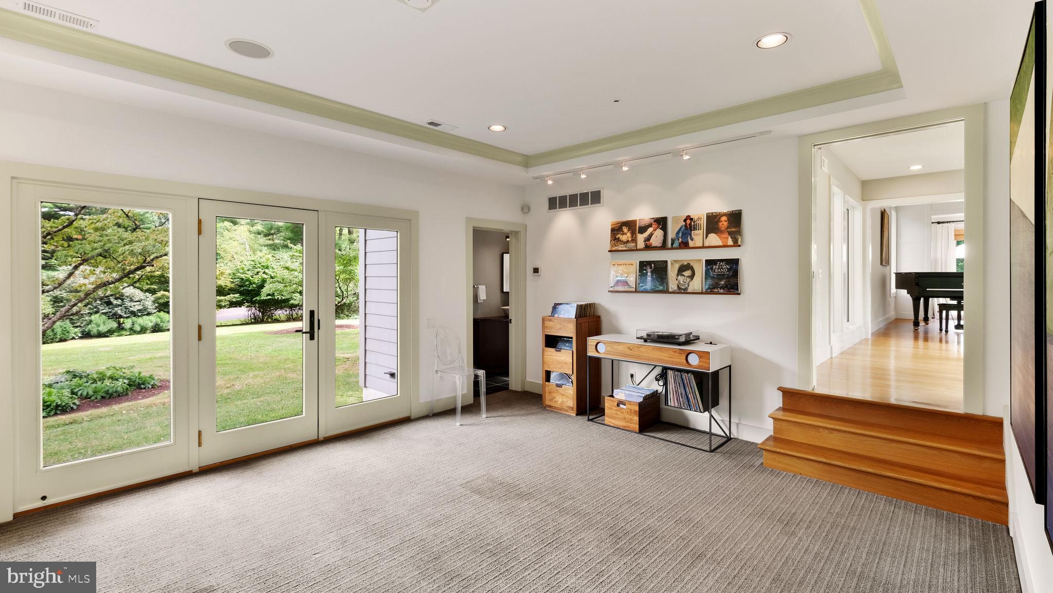 2970 Ash Mill Road Doylestown, PA 18902 - Photo 39 of 144 Step Down Game Room w French Doors & Powder Room
