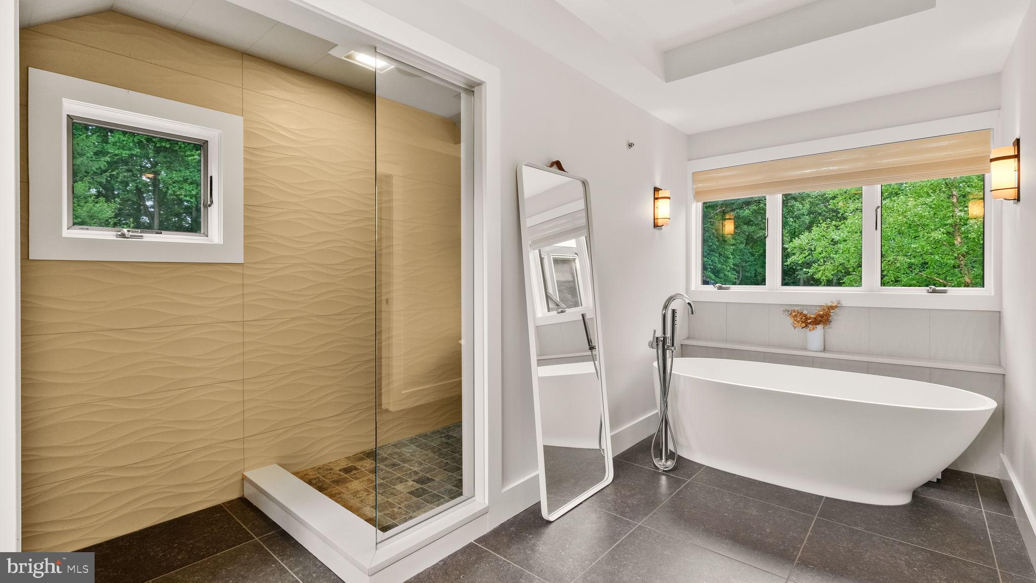 2970 Ash Mill Road Doylestown, PA 18902 - Photo 64 of 144 Shower with decorative wave tile.