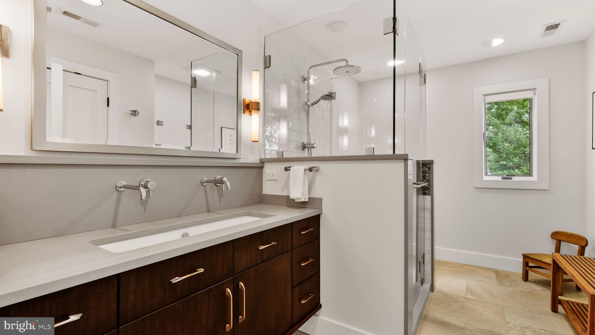 2970 Ash Mill Road Doylestown, PA 18902 - Photo 79 of 144 Hall Bath--Upstairs w/ Double Sink and Tile Shower