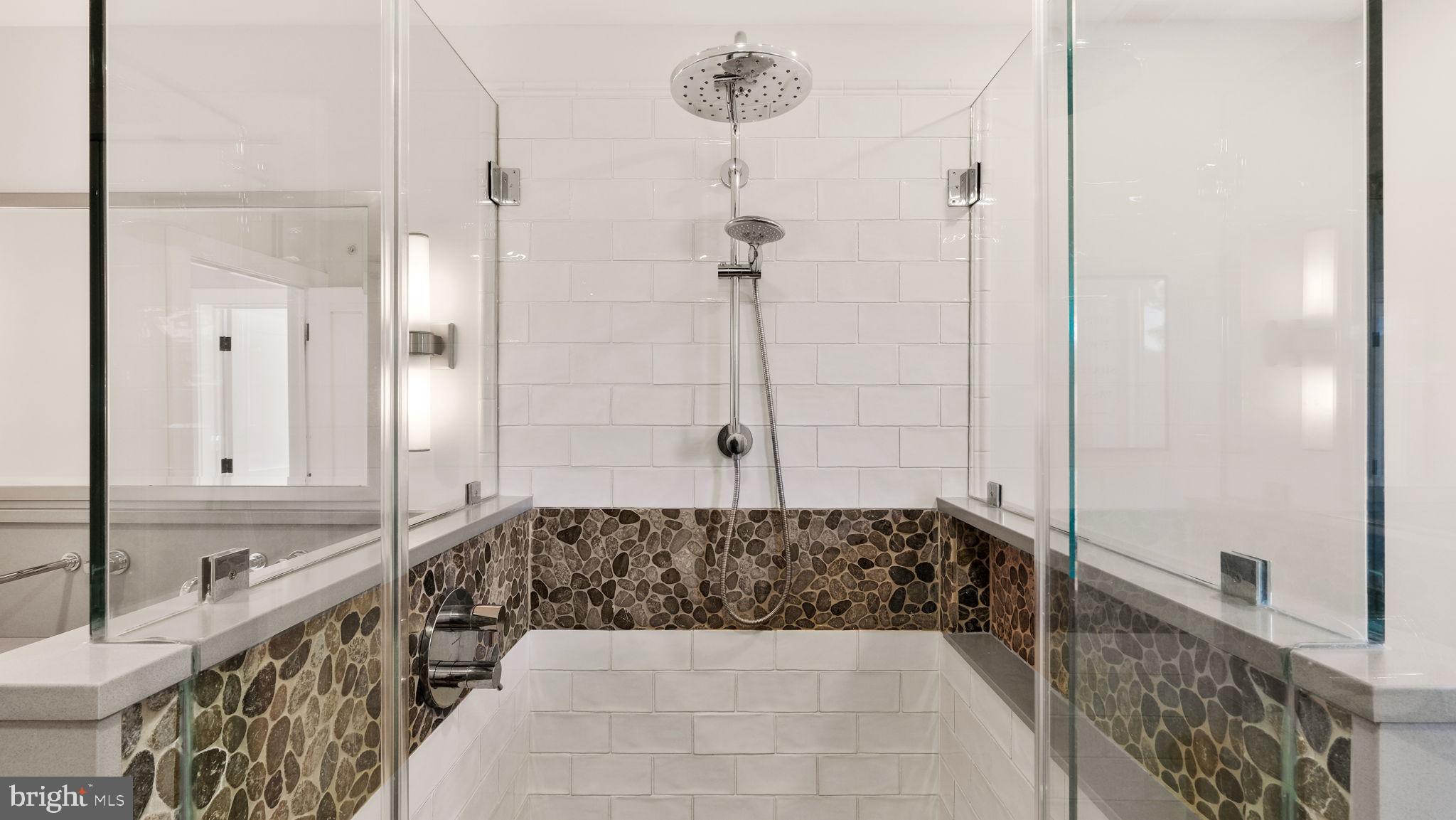 2970 Ash Mill Road Doylestown, PA 18902 - Photo 80 of 144 Shower with Pebbled Tile Accents