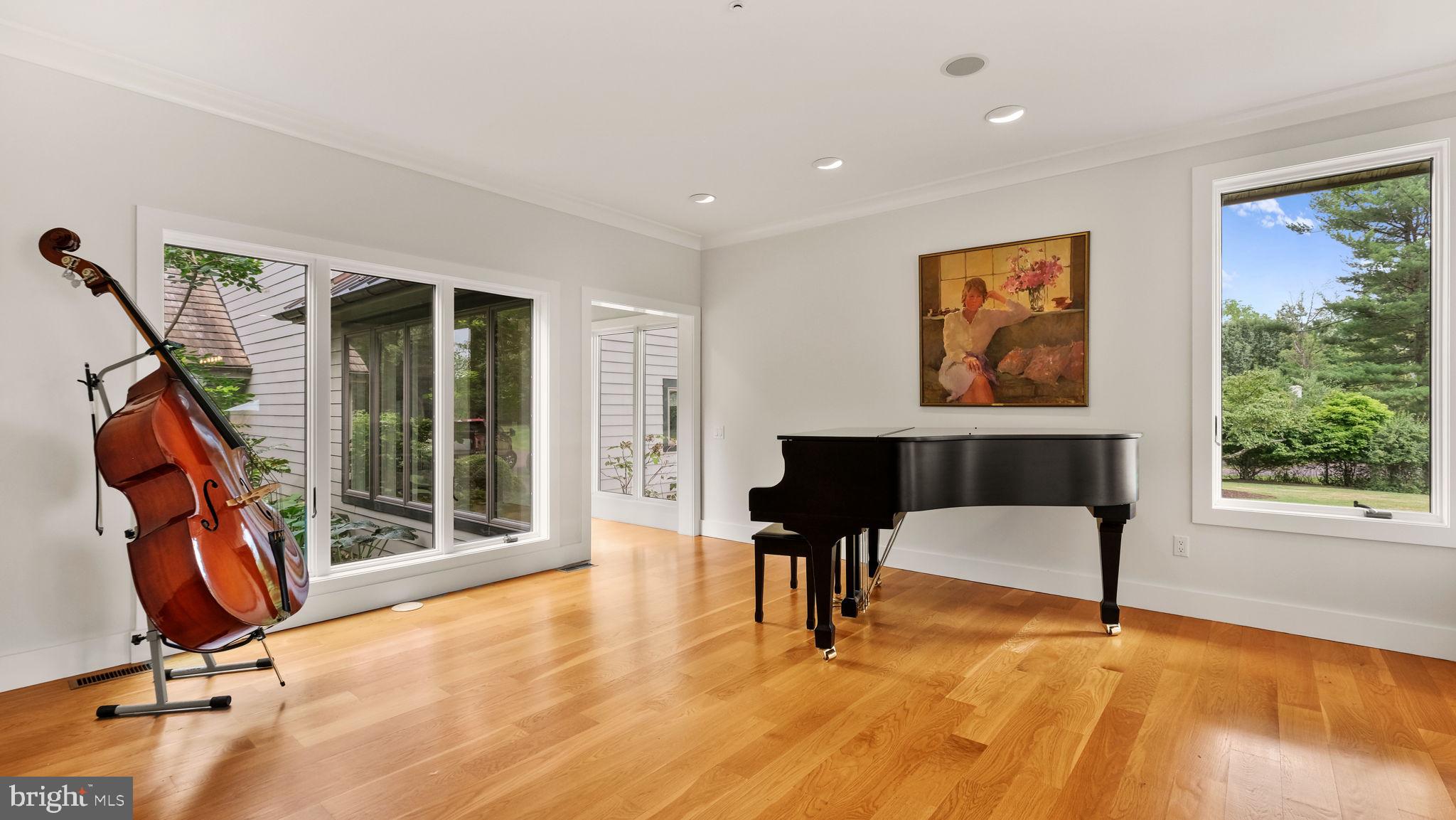 2970 Ash Mill Road Doylestown, PA 18902 - Photo 9 of 144 Living Room/Music Room w/Floor to Ceiling Windows