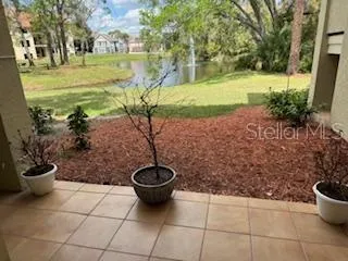 a view of an outdoor space and a garden