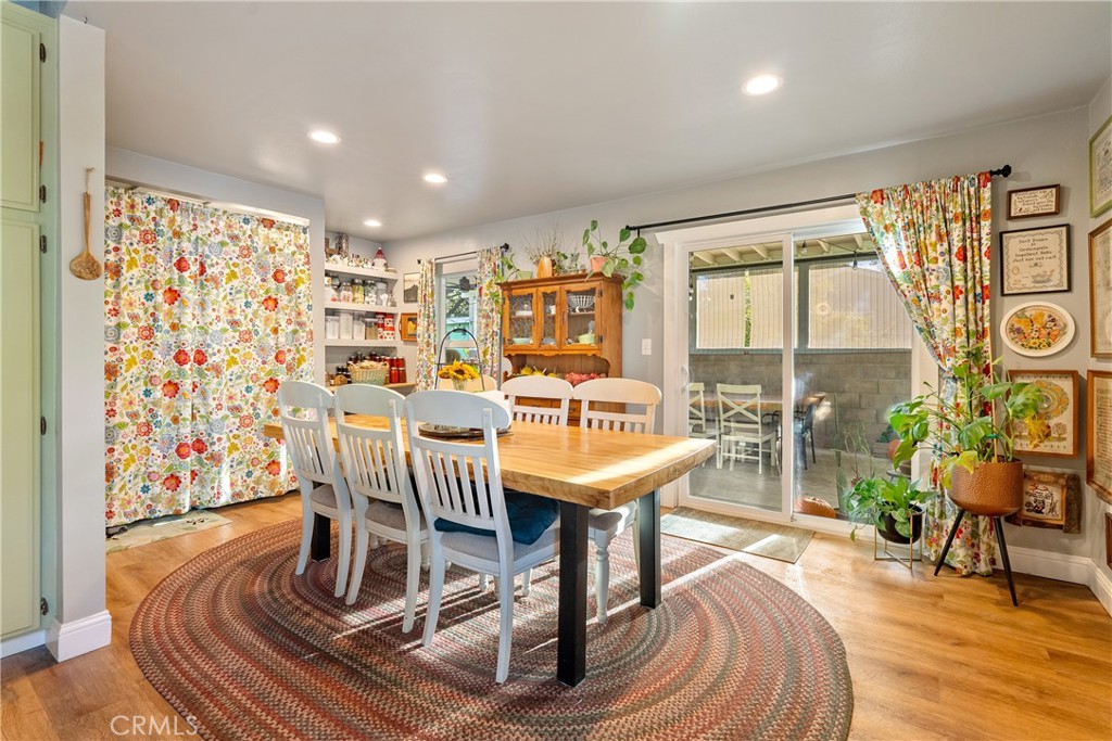 8892 Palomar Avenue Atascadero, CA 93422 - Photo 14 of 49 The slider offers easy access to the covered outdoor patio, we will take a closer look next. The dining area measures approximately 20' x 11'.