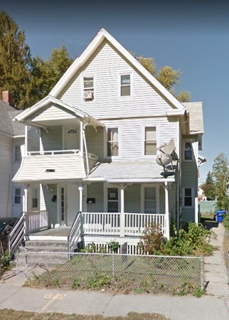 166 Quincy Street Springfield, MA 01109 - Photo 2 of 14 a front view of a house with a yard