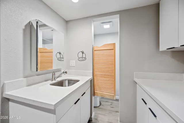 a bathroom with a sink and a bathtub