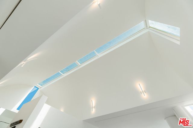 a view of balcony with furniture