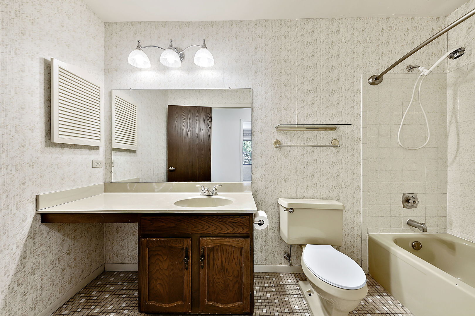 2080 Springside Drive Naperville, IL 60565 - Photo 23 of 31 a bathroom with a sink a toilet a mirror and shower