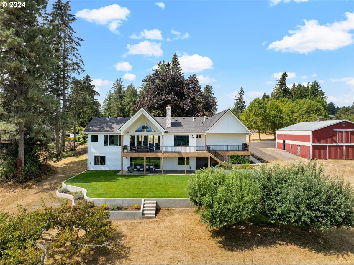 29050 Southwest Petes Mountain Road West Linn, OR 97068 - Photo 36 of 48 an aerial view of a house with a yard