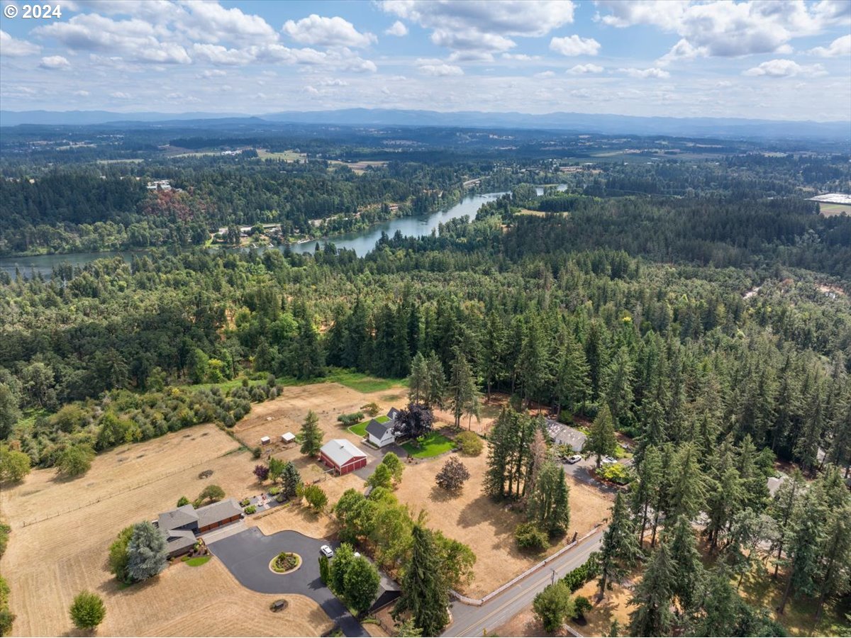 29050 Southwest Petes Mountain Road West Linn, OR 97068 - Photo 40 of 48 an aerial view of a house with a yard