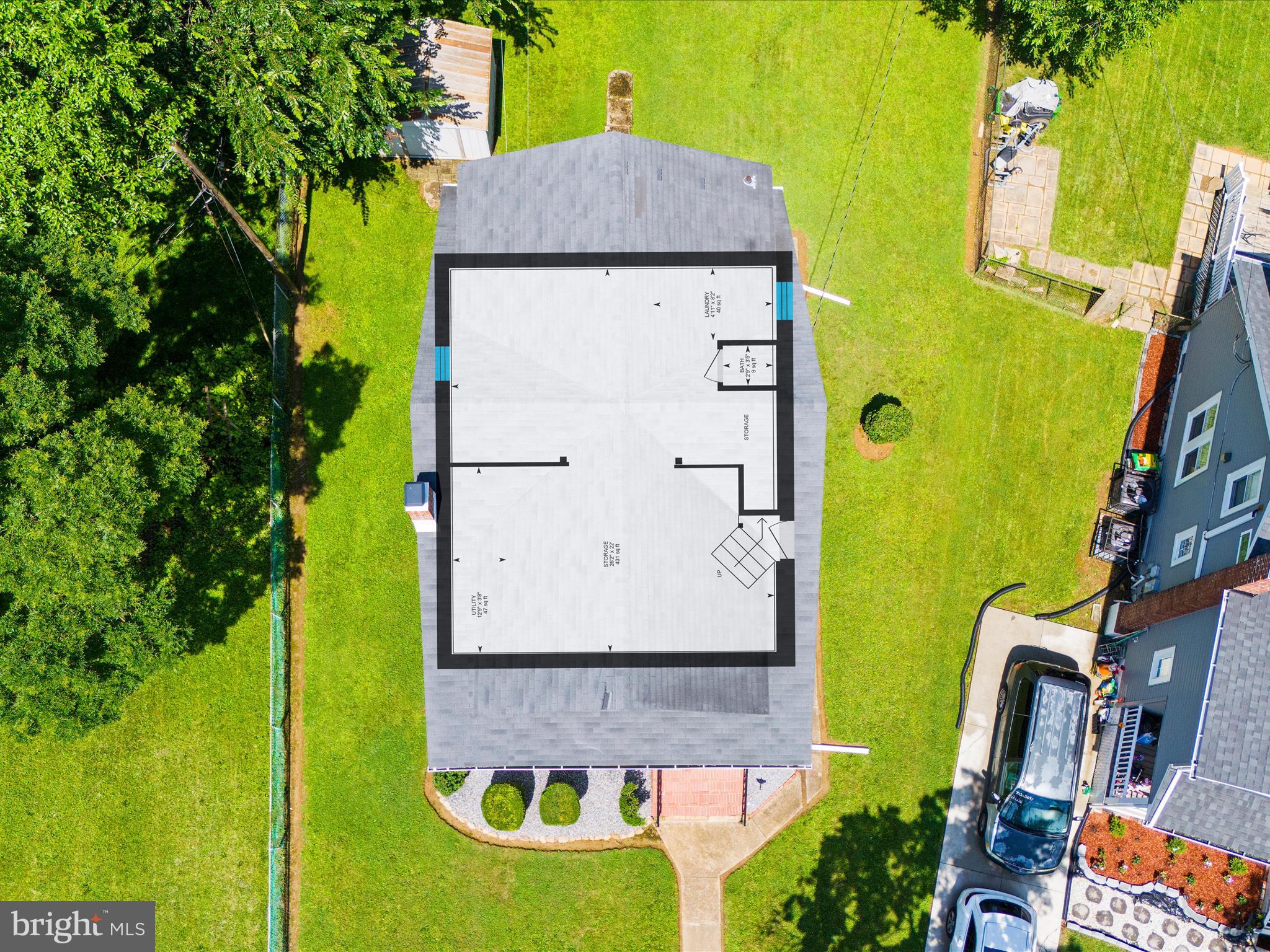 5000 Levindale Road Baltimore, MD 21215 - Photo 57 of 60 an aerial view of a residential houses with yard