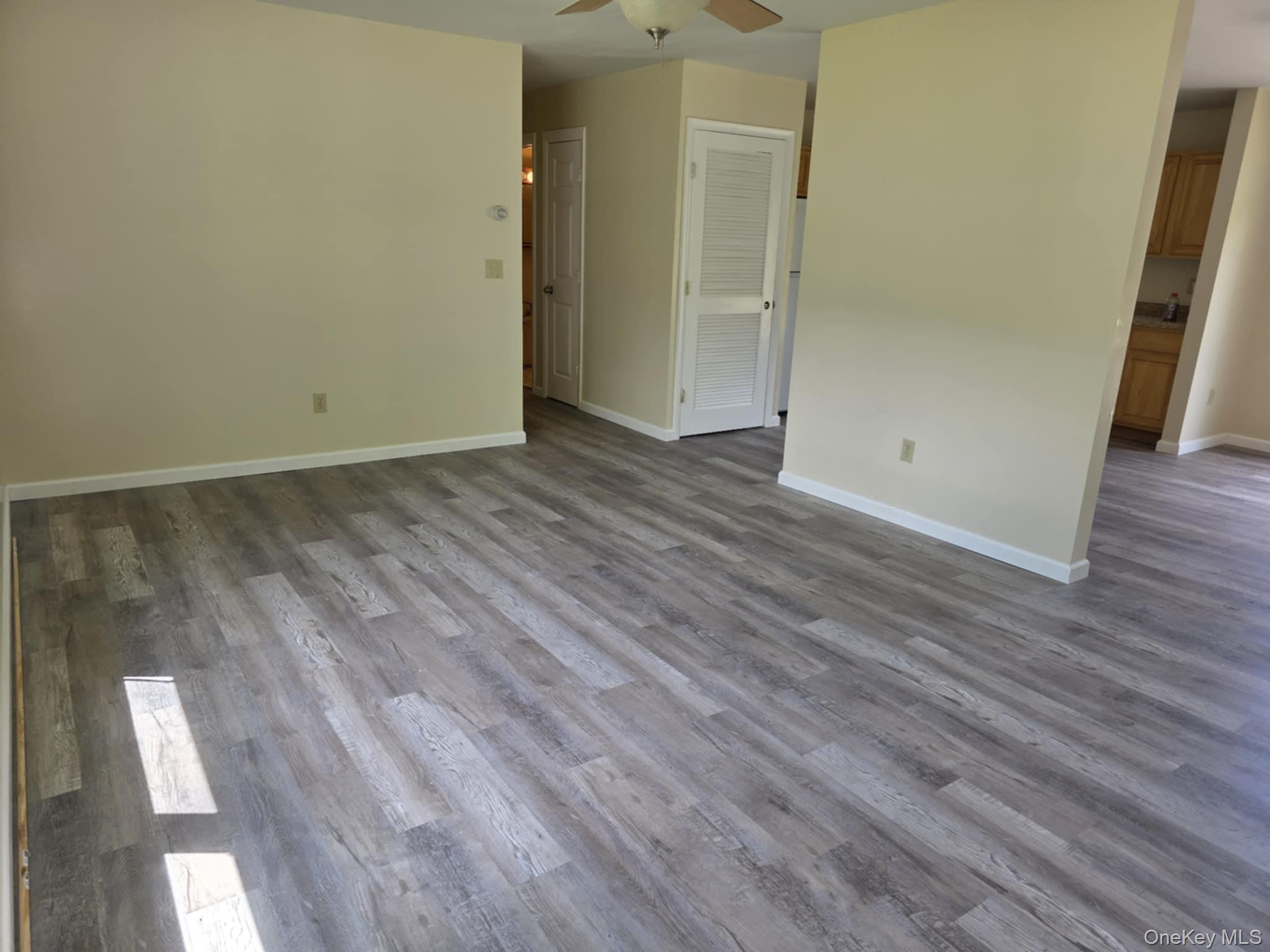 105-107 East Cold Spring Road Monticello, NY 12701 - Photo 16 of 22 Spare room featuring wood finished floors and a ceiling fan