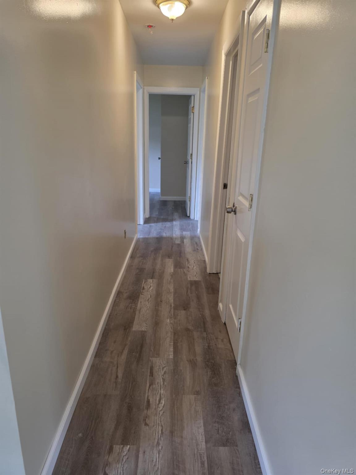 105-107 East Cold Spring Road Monticello, NY 12701 - Photo 18 of 22 Hallway with baseboards and dark wood-style floors