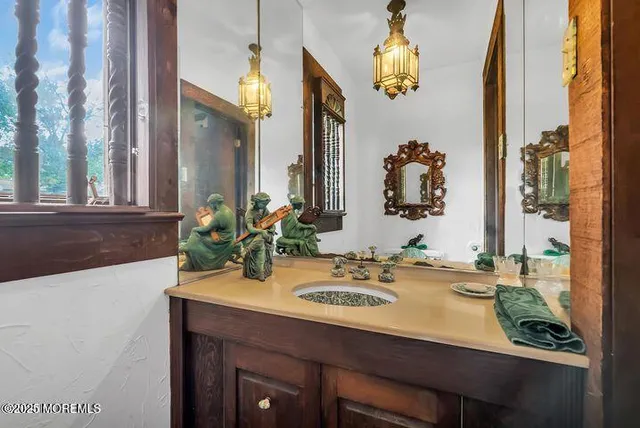 a view of a trees with a yard